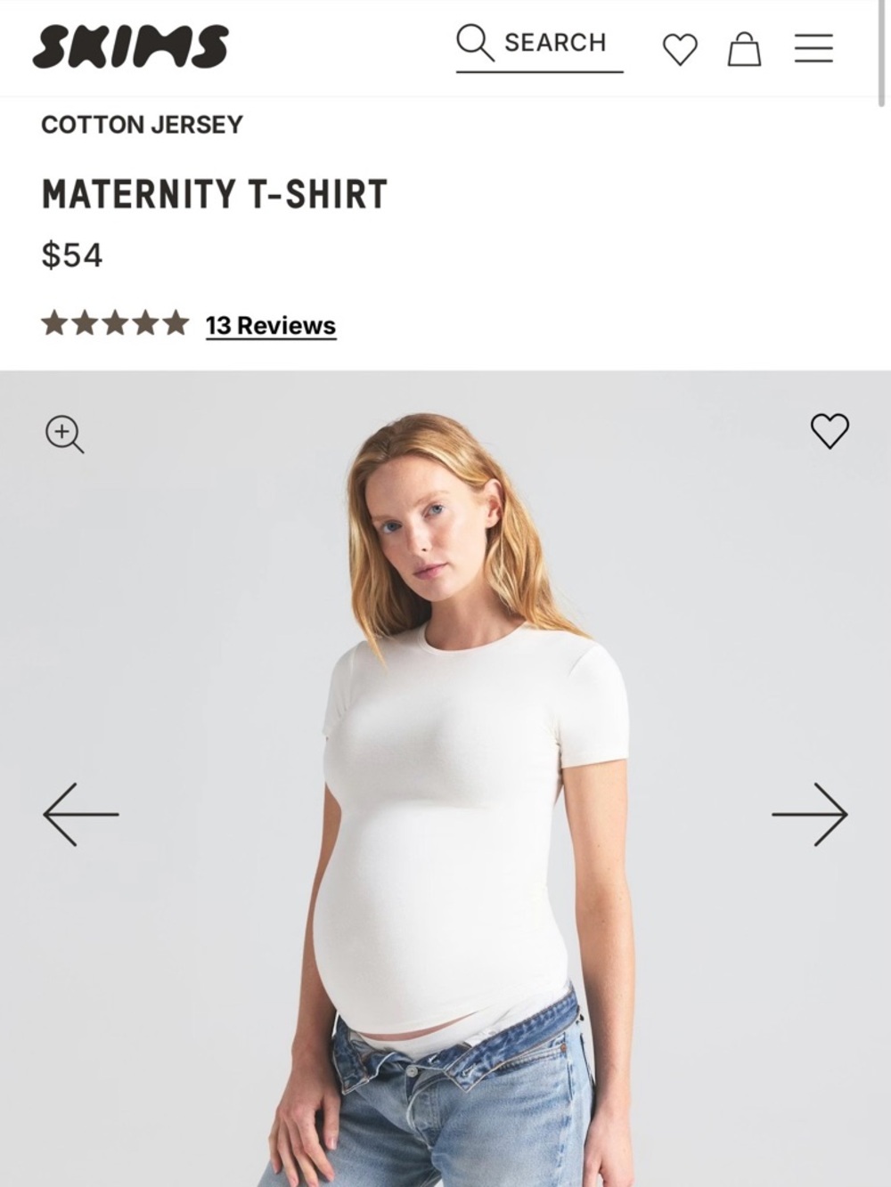 Skims maternity t-shirt bundle of 3 colors size small